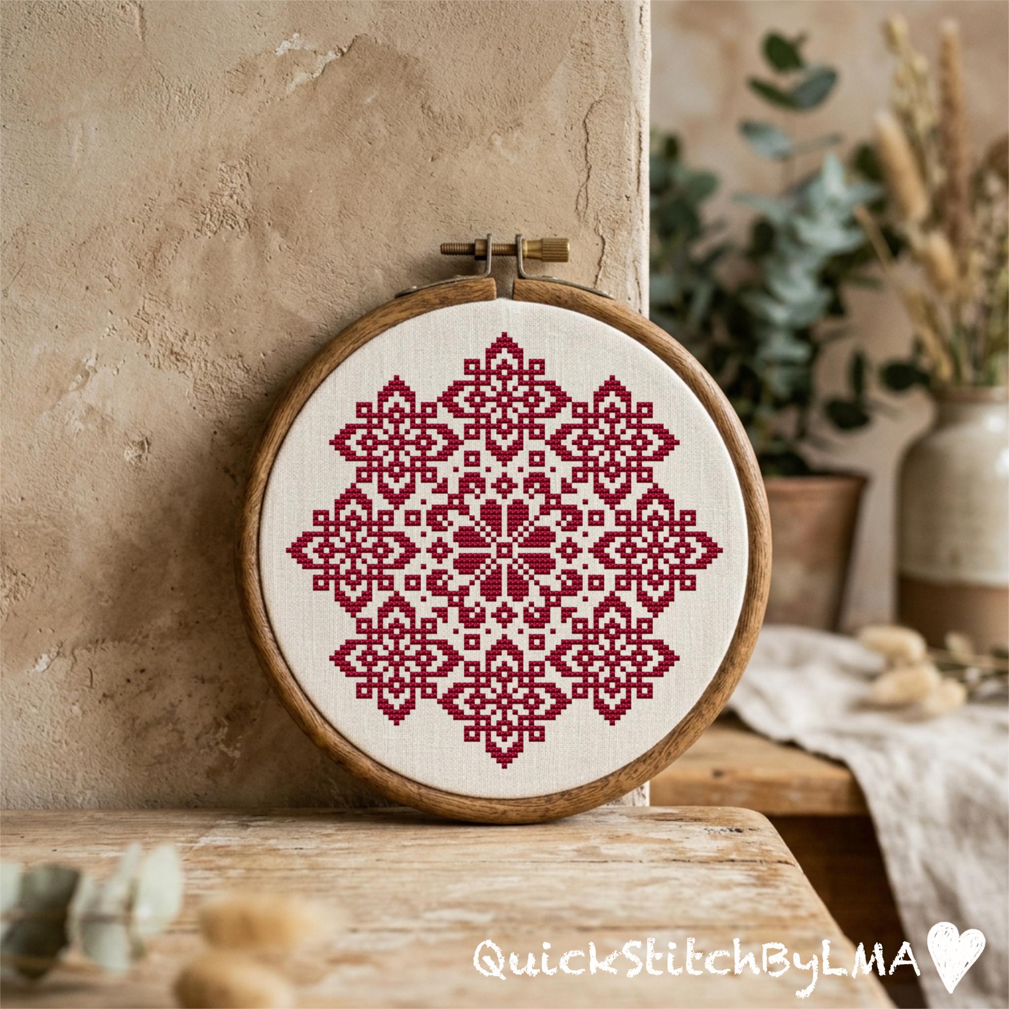 Monochrome crossstitch pattern - Etsy 日本