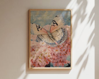 Schmetterling Christliches Poster: Vintage Bibel Vers Wandkunst (Digitaler Download)