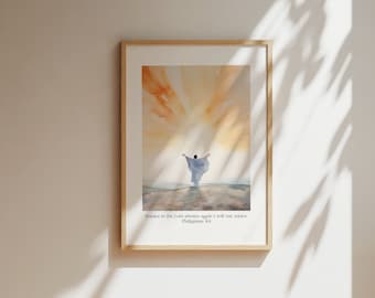 Rejoice in the Lord Alwaysphilippians 4:4 Vintage Metal Print