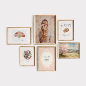 Arte mural con versículo bíblico de Pink Coquette: Decoración para habitación de niña (Descarga digital)
