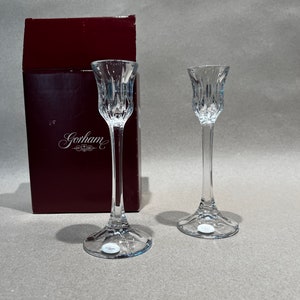 Gorham Crystal Candeholders, Set of 2, New in a box