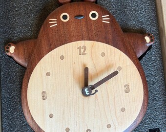 トトロの木製壁掛け時計：ジブリ風子供部屋インテリア - Etsy 日本