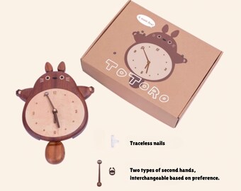 トトロの木製壁掛け時計：ジブリ風子供部屋インテリア - Etsy 日本