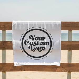 Custom Design Beach Towel,  Logo Towel for Customers, Personalized Photo Towel, Custom Design for Companies/Teams, Custom Logo Towel