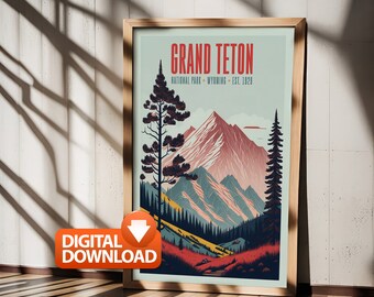 Impression du parc national de Grand Teton II (téléchargement numérique)