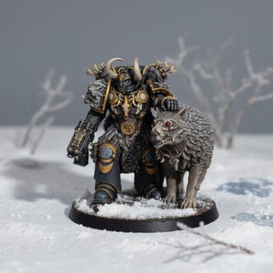 Figurine Wargame Valen, Asgardian Commander - Socle 60 mm