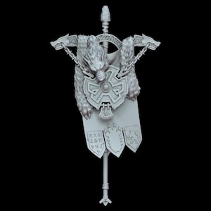 Wargame Space Viking Banner - 32mm / Epic Forge Miniatures