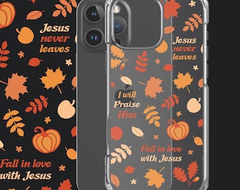 Autumn iPhone Case: Jesus Never Leaves