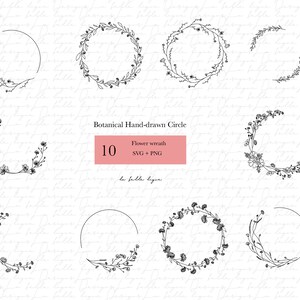 Wreath Svg Bundle | svg files | Flower svg | Floral Wreath Bundle | Laurel wreath svg | floral svg | Circle frame svg | Flower wreath svg |