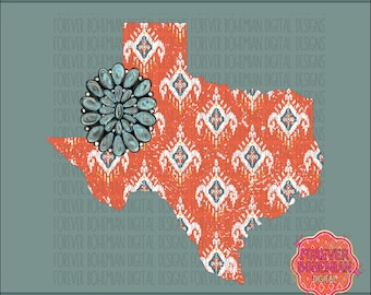Diseño de camisa del oeste de Texas PNG Descarga instantánea 300 DPI Sublimación DTF