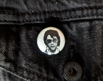 Elvis Mugshot 1" Pin Back Button