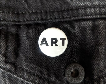 ART 1" Pin Back Button