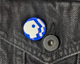 PBS Public Broadcasting Service Logo |  1" Pin Back Button