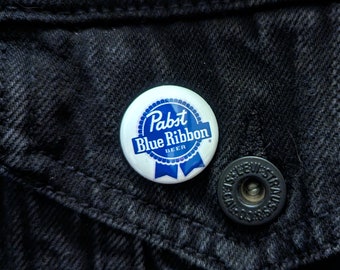 PBR Pabst Blue Ribbon - 1" Pin Back Button