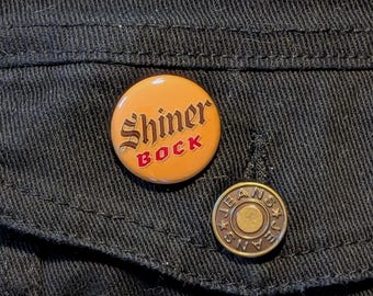 Shiner Bock Beer Logo - 1" Pin Back Button