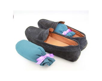 Bolsitas de lavanda orgánica para armarios y cajones / Ambientador natural para eliminar olores en espacios pequeños Talla de zapato Hecho a mano Letonia Envío gratis Juego de 2