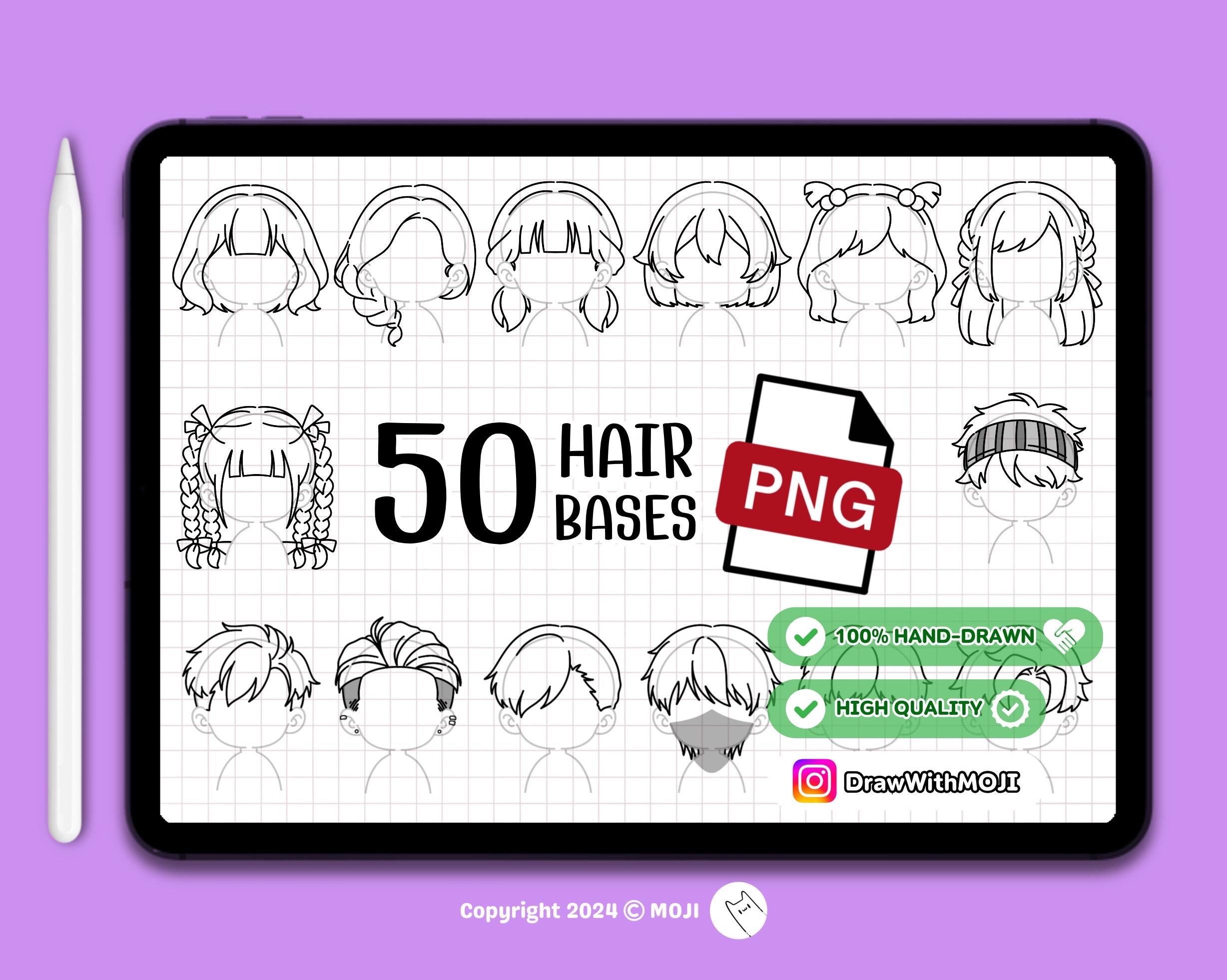 50 Chibi Hair PNG, character, Anime, Figure, Brushes, Chibi, Twitch Emotes, Discord, hair