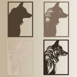 Fox Multilayer Svg/fox Cut File/ 3D Layer/plywood Cutting/ Paper ...