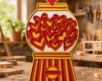 Automat Candy Multilayer Mandala SVG, Laser Cut File (Digital Download)