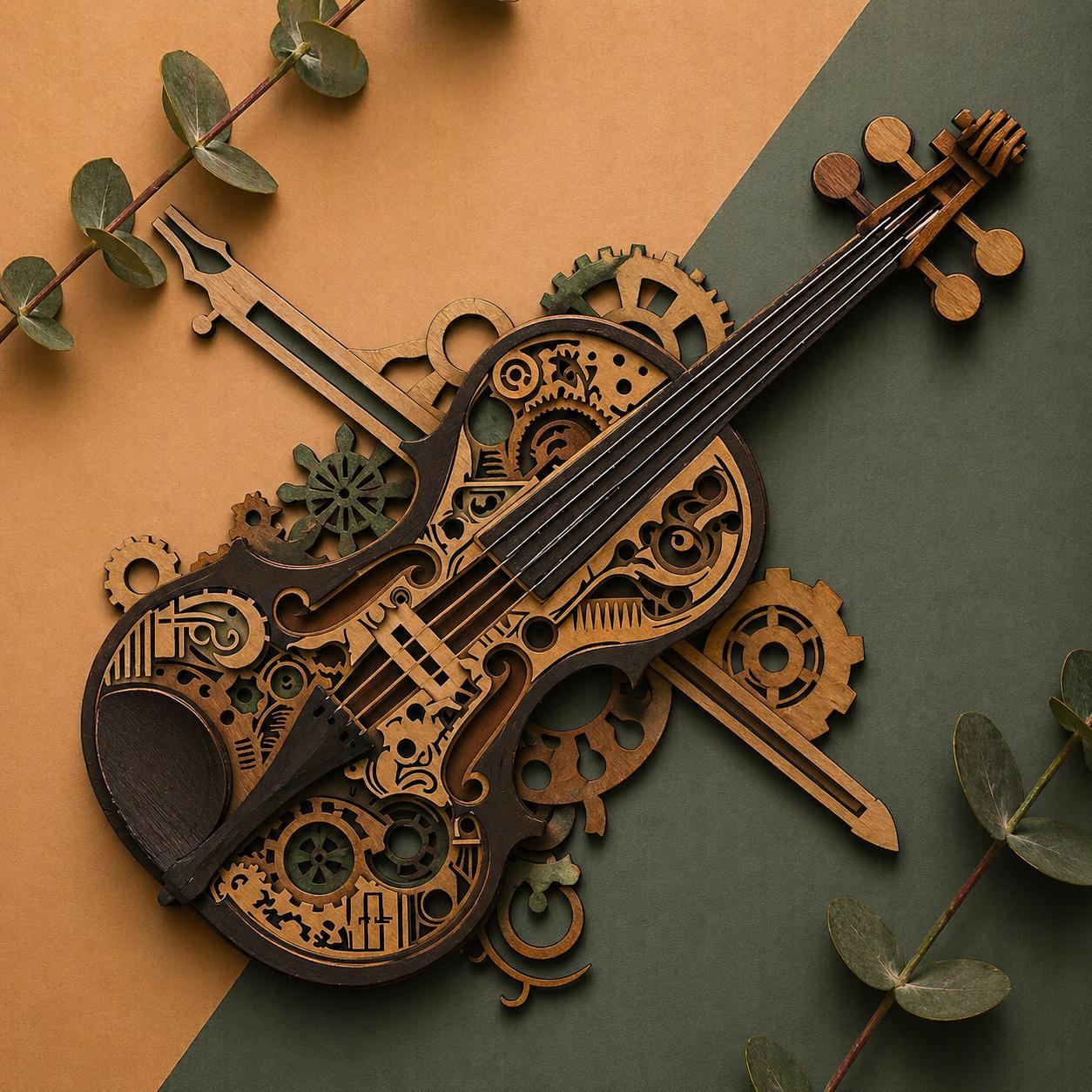 3d Papercraft Violin - Etsy
