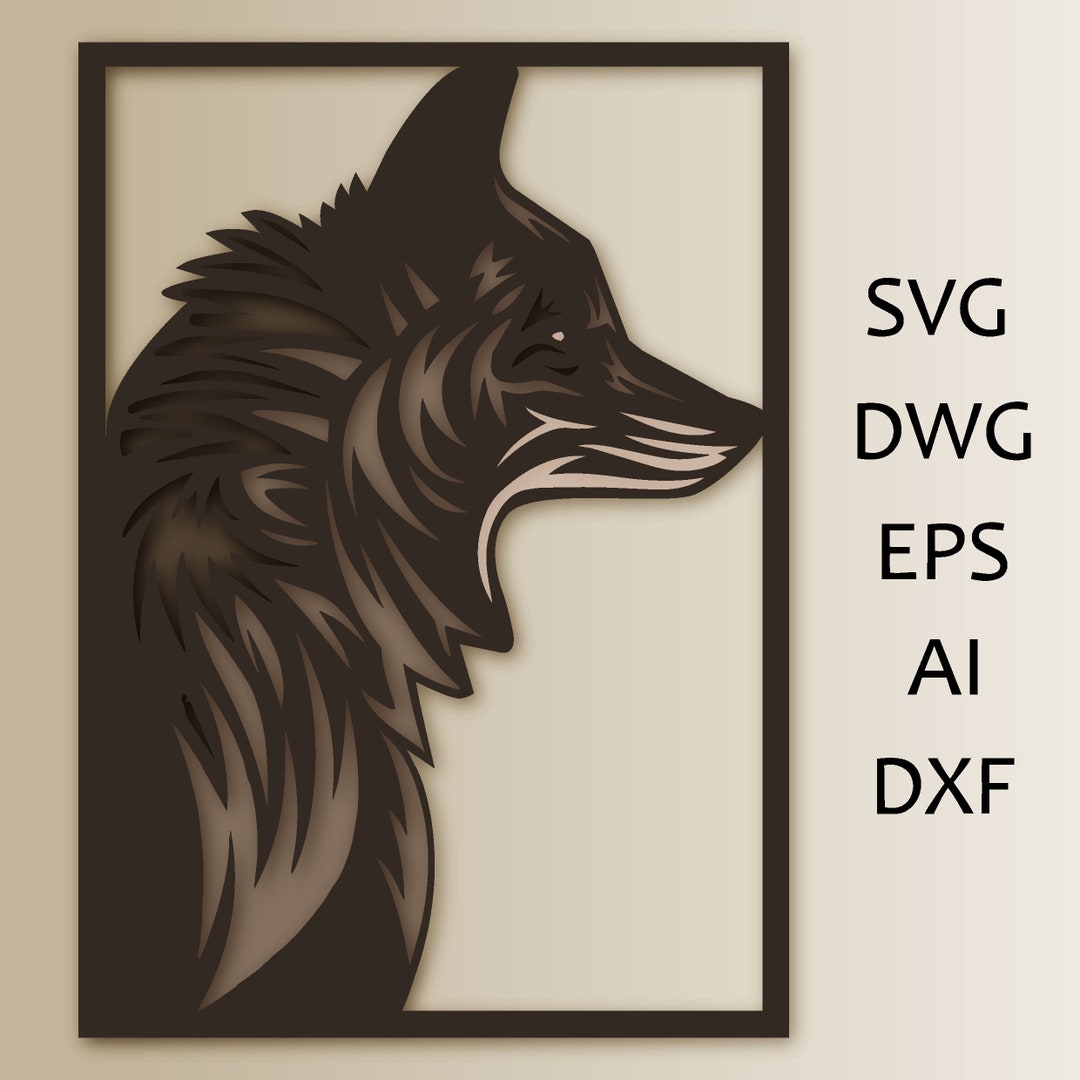 Fox Multilayer Svg/fox Cut File/ 3D Layer/plywood Cutting/ Paper ...