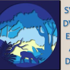 Deer Mandala SVG: Multilayer Laser Cut File (Digital Download)