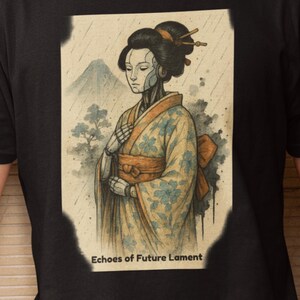 Elegant Japanese Kimono Tee, Unisex Graphic Shirt, Asian Inspired Gift, Cultural Art T-Shirt, Vintage Style Casual Wear, Unique Design