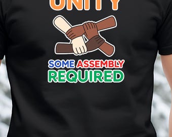 Unity T-Shirt: Diverse Hands Graphic - Equality & Inclusion