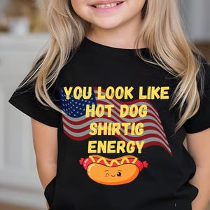 Cute Baby Tee - Funny Hot Dog Energy Shirt, Infant T-Shirt, Baby Gift, Toddler Shirt, Cute Casual Wear, Funny Baby Clothing