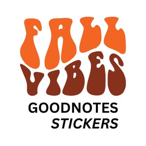 Fall Goodnotes Stickers, Fall Planner Stickers for Goodnotes