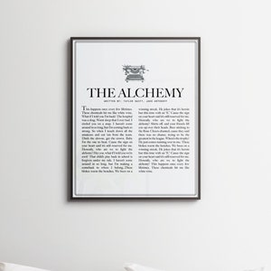 The Alchemy Digital Print | The Tortured Poets Department | Minimalist download & print wall art