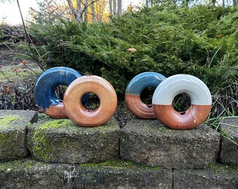 Handmade Ceramic Donut Vase