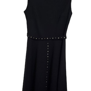 Retro Vintage Rontini little black dress mod 1960s 1970s cocktail party sz 8-10 see measurements
