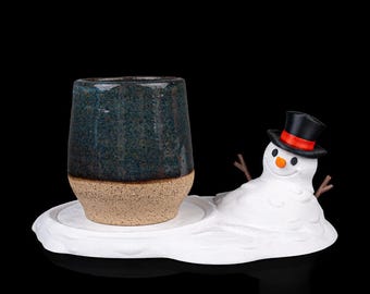 Meltproof Snowman Coaster – 3D Printed Christmas Decoration