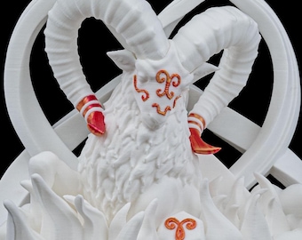 Aries Statue | Hand-Painted Astrology Decor | Unique Horoscope Gift