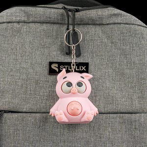Schweinebauch-Fidget-Spielzeug, Schweinebauch-Schreibtischspielzeug mit beweglichen Augen, lustiges sensorisches Fidget-Spielzeug, Geschenk zur Stressbewältigung, Geschenk für Schweineliebhaber