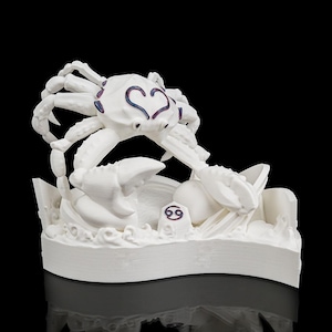 Cancer Statue | Hand-Painted Astrology Decor | Unique Horoscope Gift