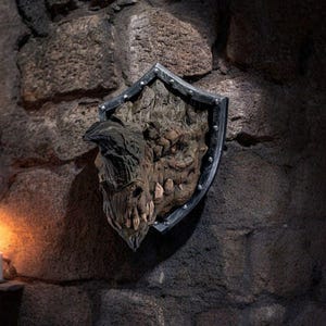 Ancient Dragon Head Trophy - Exquisite 3D Printed Fantasy Decor - Ready to Paint