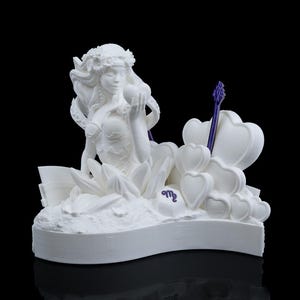 Virgo Statue | Hand-Painted Astrology Decor | Unique Horoscope Gift