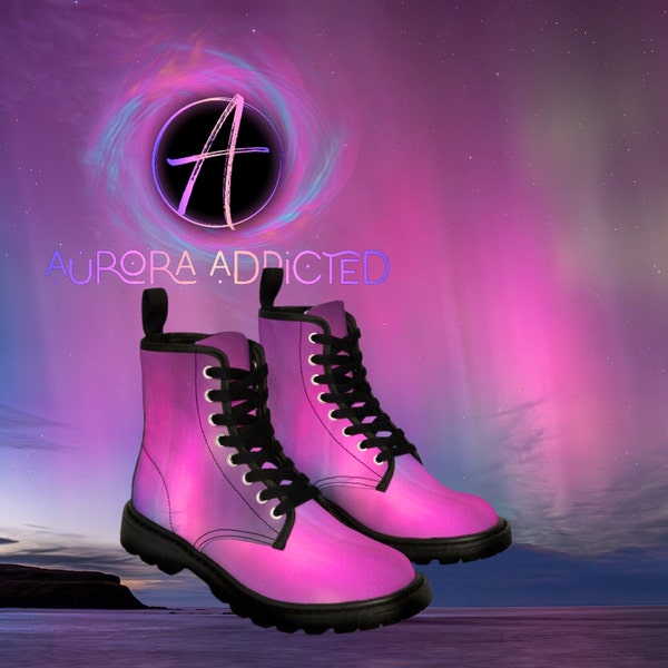 Aurora Addicted Boots - Monika Focht's Artistry at Your Feet, Aurora Boots , Polarlichter, Nordlichter, Auroraschuhe , Schuhe , Pennan