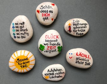 Mutmacher Lebensweisheit Glücksbringer Handschmeichler Mut Macher Mutmachersteine Geschenk verschenken Glück Gesundheit Freude Liebe Sonne