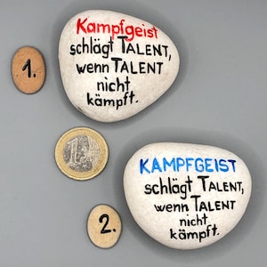 Mutmachersteine Sport Team Läufer Lebensweisheit Glücksbringer Handschmeichler Motivation Erfolgsbringer Geschenk Erfolg Freude Glück Freude