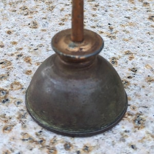 Vintage Tiny Oil Can. Sewing machine oiler. Small tool or equipment oiler.