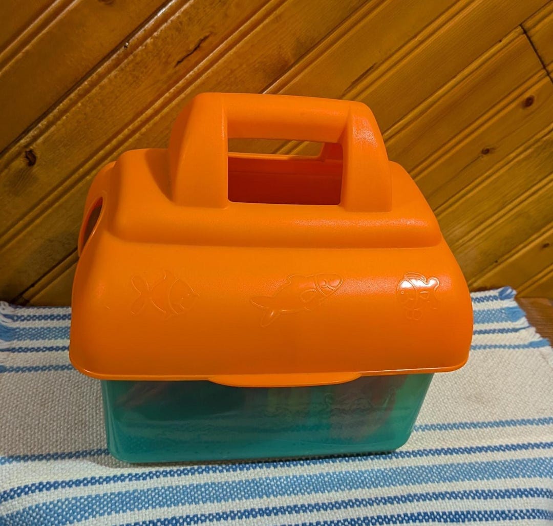 Vintage, Little Tikes, Cast & Count, Tackle Box Fishing Set - Etsy