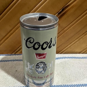Vintage, Retro Soda and Beer Can Cans, Coors, Pepsi, Mountain Dew.