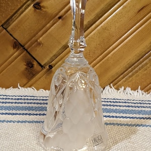 Vintage Mikasa Crystal Dinner Bell Grass on a Vine