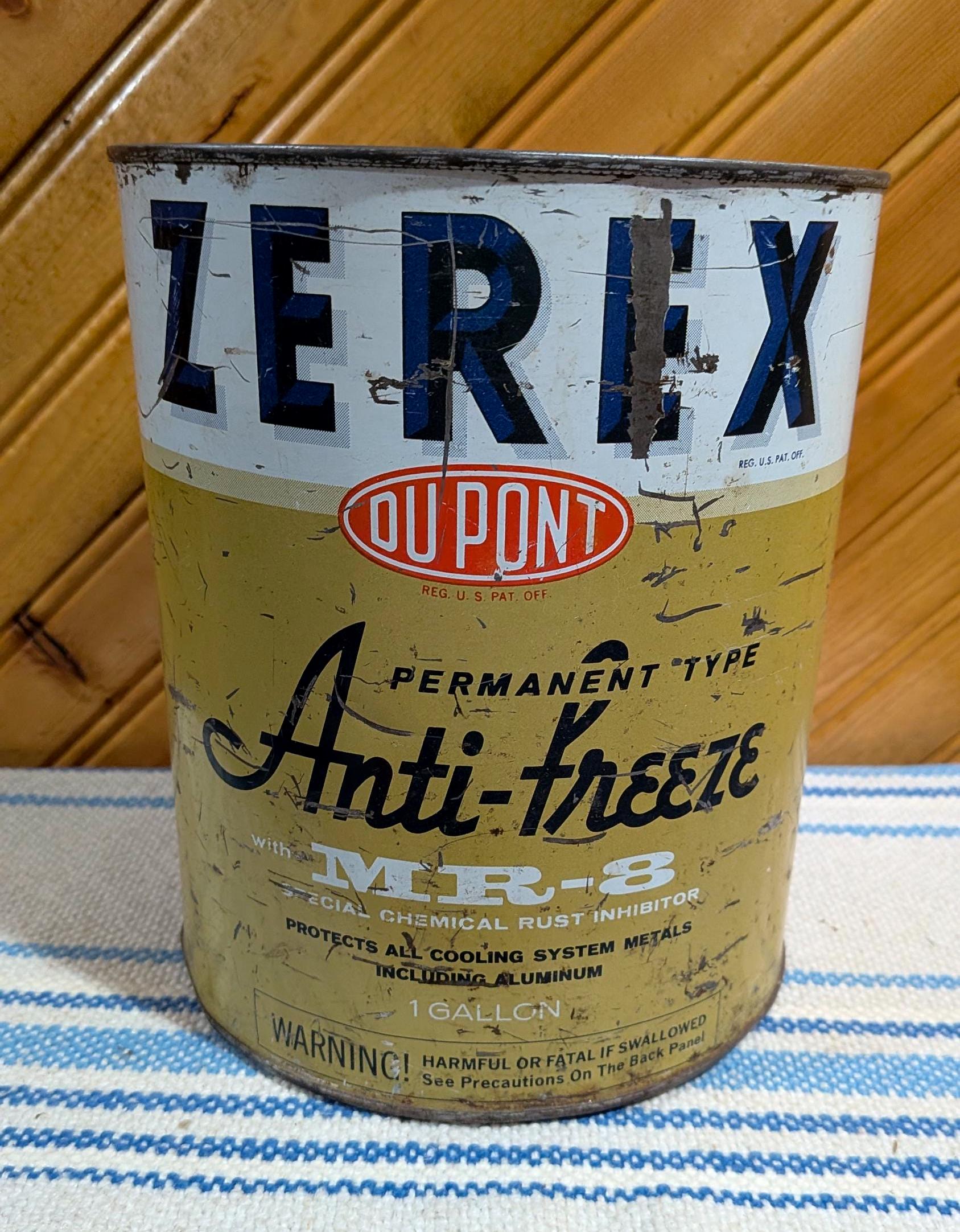 Vintage, Zerex, Antifreeze, Tin Can, One Gallon - Etsy