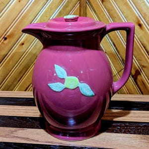 Vintage, RARE, Coors Pottery 7.5" Rosebud Pitcher
