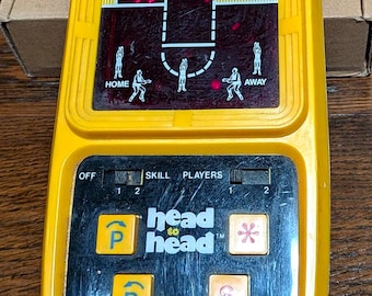 Vintage 1980 Coleco Head to Head Basketball Handheld Game – Tested Working Retro Toy