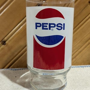 Vintage, Pepsi, 12 oz, Glass, Collectible. Glassware, Pepsi-Cola, Tumbler